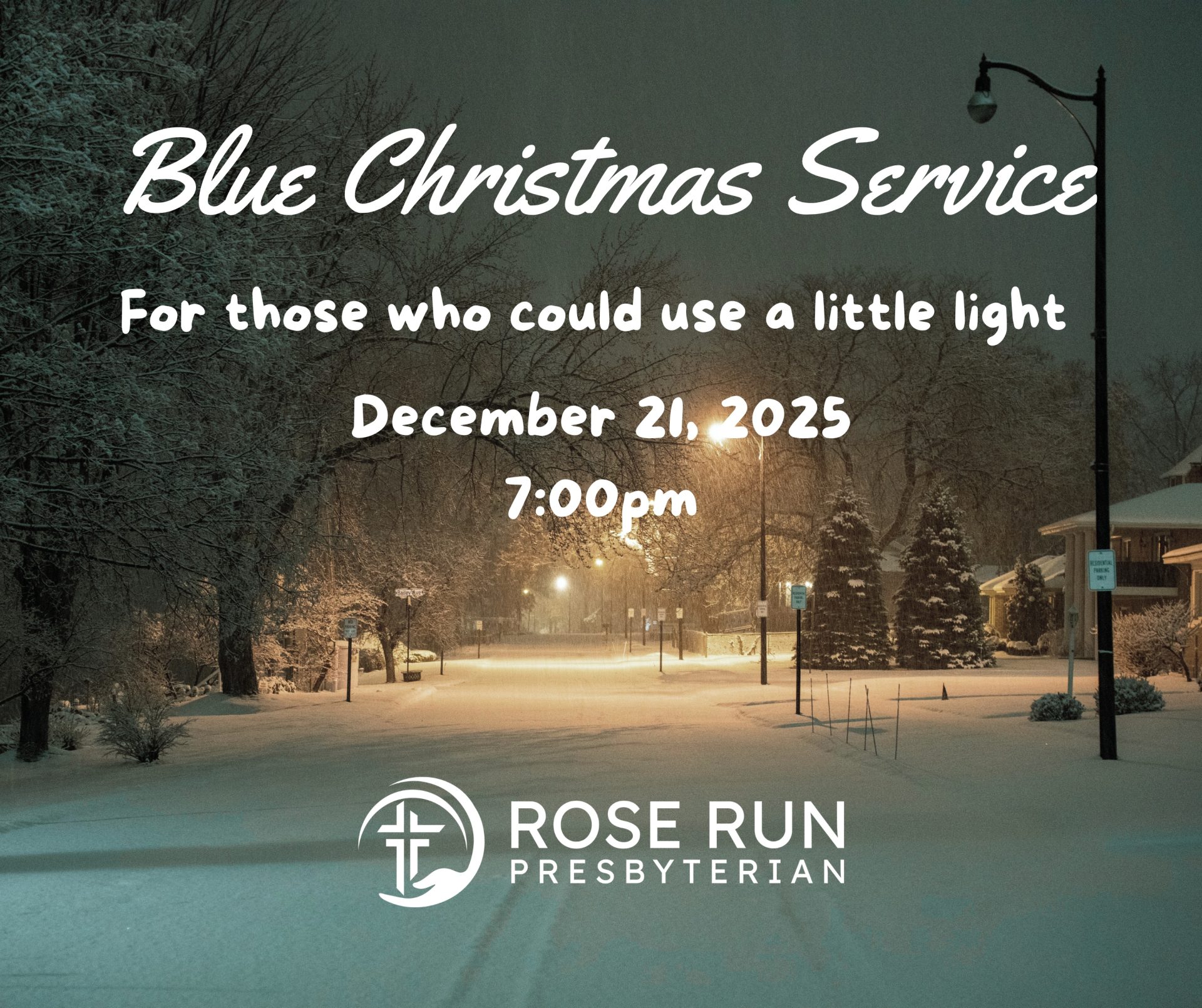 blue christmas service for those needing a little light during the holidays